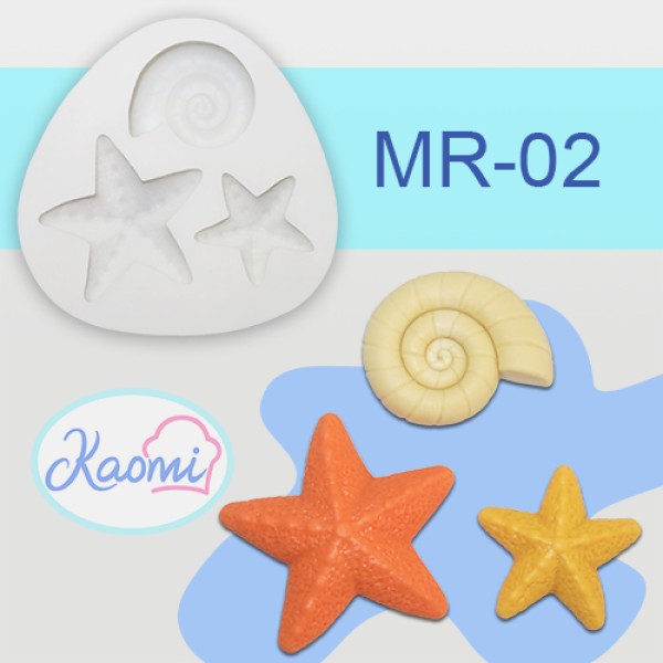 Starfish and Seashell Mold – Code: MR-02 